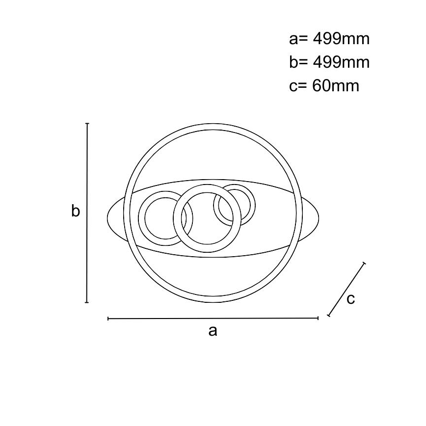 Plafonieră LED dimabilă LED/105W/230V 3000-6500K + telecomandă