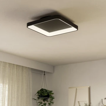 Plafonieră LED dimabilă LED/12W/230V 2700-6500K negru + telecomandă