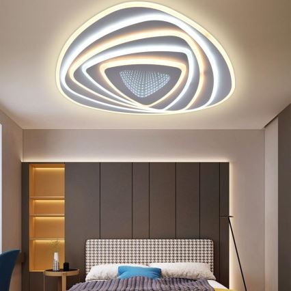 Plafonieră LED dimabilă LED/130W/230V 3000-6500K + telecomandă