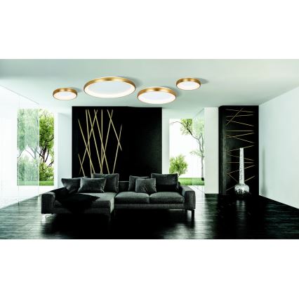 Plafonieră LED dimabilă LED/30W/230V d. 40 cm auriu Zambelis 2042