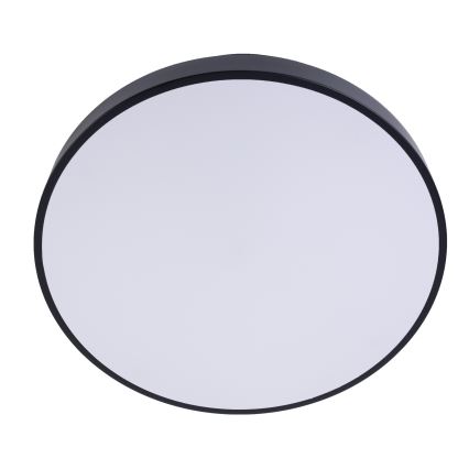 Plafonieră LED dimabilă LED/50W/230V 3000-6500K d. 50 cm negru + telecomandă