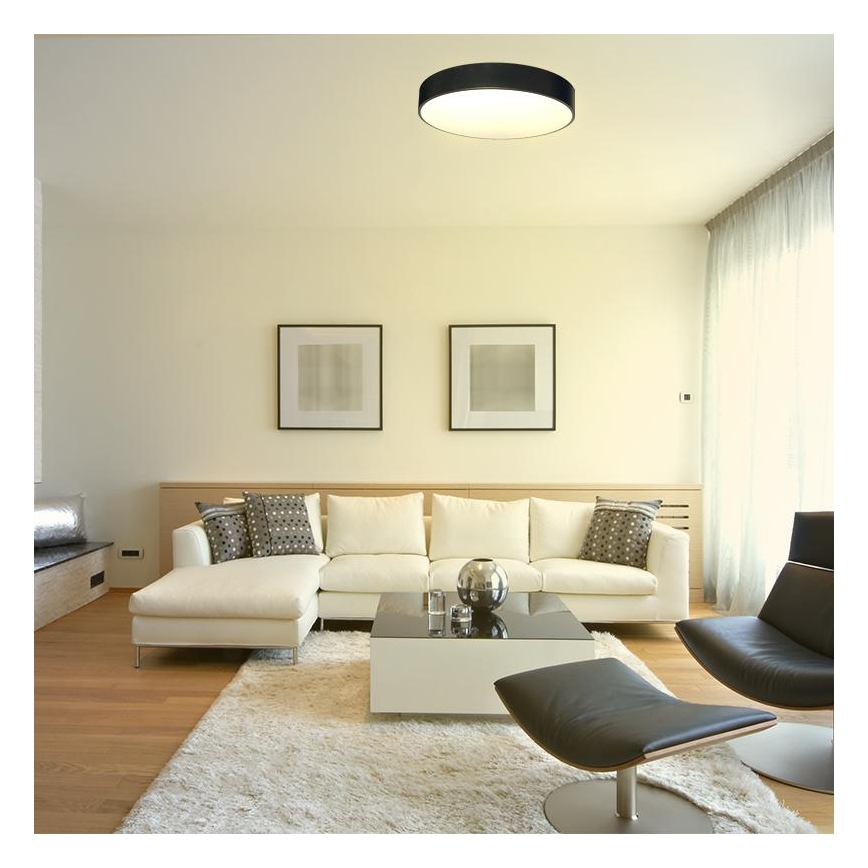 Plafonieră LED dimabilă LED/50W/230V 3000-6500K negru + telecomandă