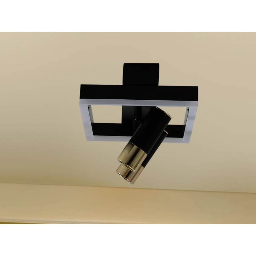 Plafonieră LED dimabilă LED/50W/230V 3000-6500K negru + telecomandă