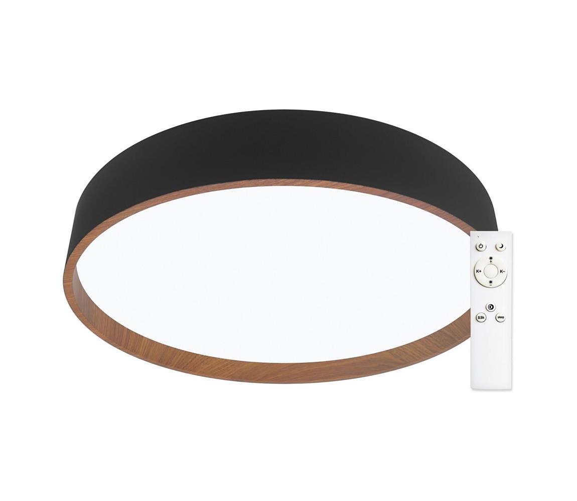 Plafonieră LED dimabilă LED/51W/230V neagră/maro Top Light + telecomandă