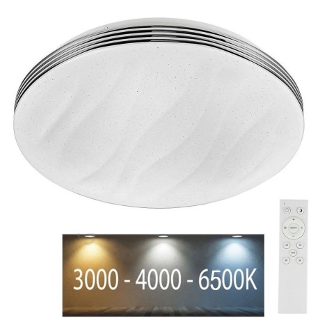 Plafonieră LED dimabilă LED/60W/230V 3000K/4000K/6500K + telecomandă