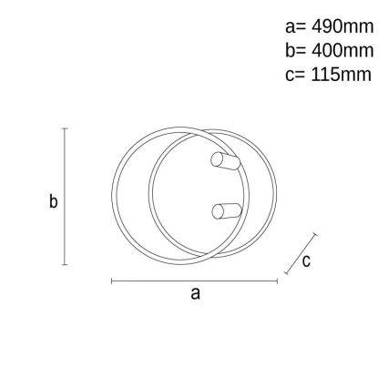 Plafonieră LED dimabilă LED/65W/230V 3000-6500K alb + telecomandă