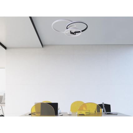 Plafonieră LED dimabilă LED/70W/230V 3000-6500K alb/negru + telecomandă