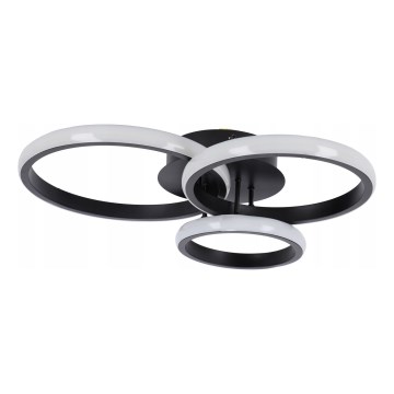 Plafonieră LED dimabilă LED/70W/230V 3000-6500K neagră + telecomandă