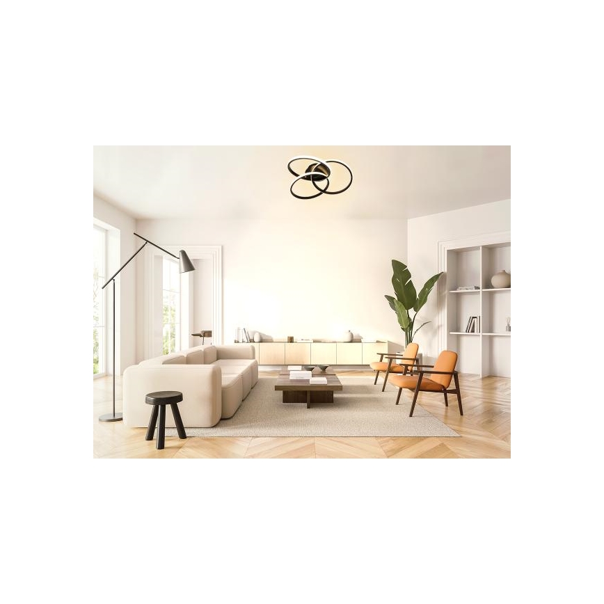 Plafonieră LED dimabilă LED/70W/230V 3000-6500K negru + telecomandă