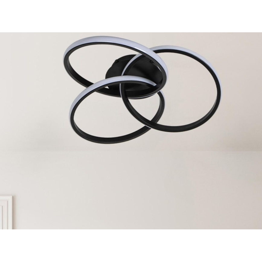 Plafonieră LED dimabilă LED/70W/230V 3000-6500K negru + telecomandă