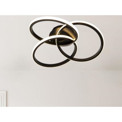 Plafonieră LED dimabilă LED/70W/230V 3000-6500K negru + telecomandă