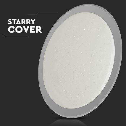 Plafonieră LED dimabilă LED/72W/230V 3000-6500K d. 67 cm alb + telecomandă