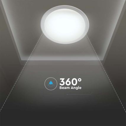 Plafonieră LED dimabilă LED/72W/230V 3000-6500K d. 67 cm alb + telecomandă