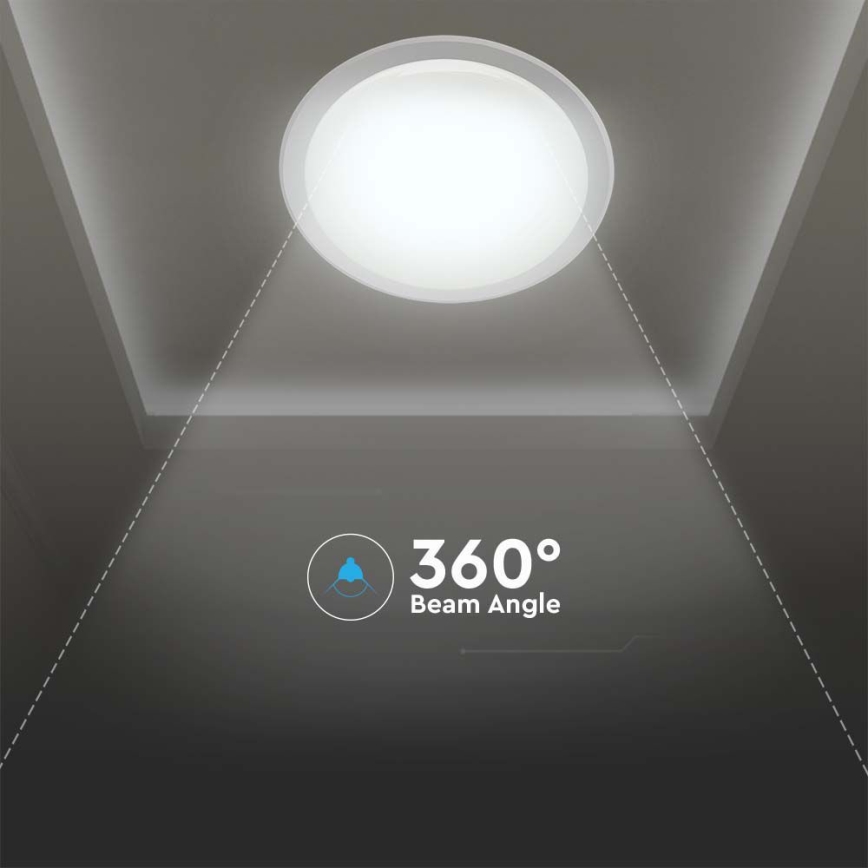 Plafonieră LED dimabilă LED/72W/230V 3000-6500K d. 67 cm alb + telecomandă
