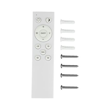 Plafonieră LED dimabilă LED/72W/230V 3000-6500K d. 67 cm alb + telecomandă