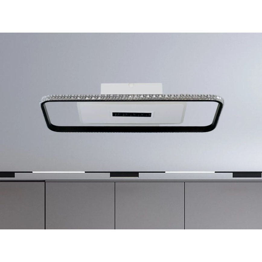 Plafonieră LED dimabilă LED/75W/230V 3000-6500K alb/negru + telecomandă