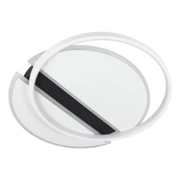 Plafonieră LED dimabilă LED/80W/230V 3000-6500K alb/negru + telecomandă