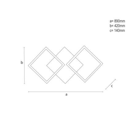 Plafonieră LED dimabilă LED/85W/230V 3000-6500K + telecomandă