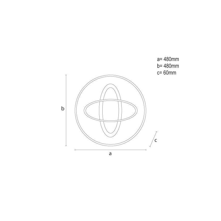 Plafonieră LED dimabilă LED/90W/230V 3000-6500K + telecomandă