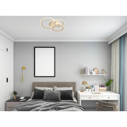 Plafonieră LED dimabilă LED/90W/230V 3000-6500K + telecomandă