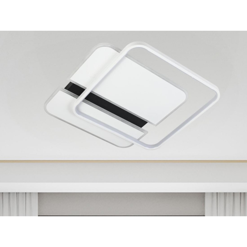 Plafonieră LED dimabilă LED/95W/230V 3000-6500K alb/negru + telecomandă
