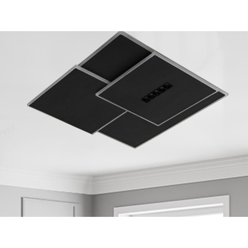 Plafonieră LED dimabilă LED/95W/230V 3000-6500K negru + telecomandă