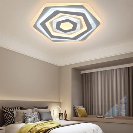 Plafonieră LED dimabilă LED/95W/230V 3000-6500K + telecomandă