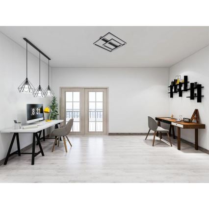 Plafonieră LED dimabilă LED/95W/230V 3000-6500K + telecomandă