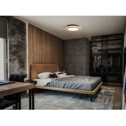 Plafonieră LED dimabilă Ledvance SMART+ ORBIS WOOD LED/24W/230V 2700-6500K Wi-Fi