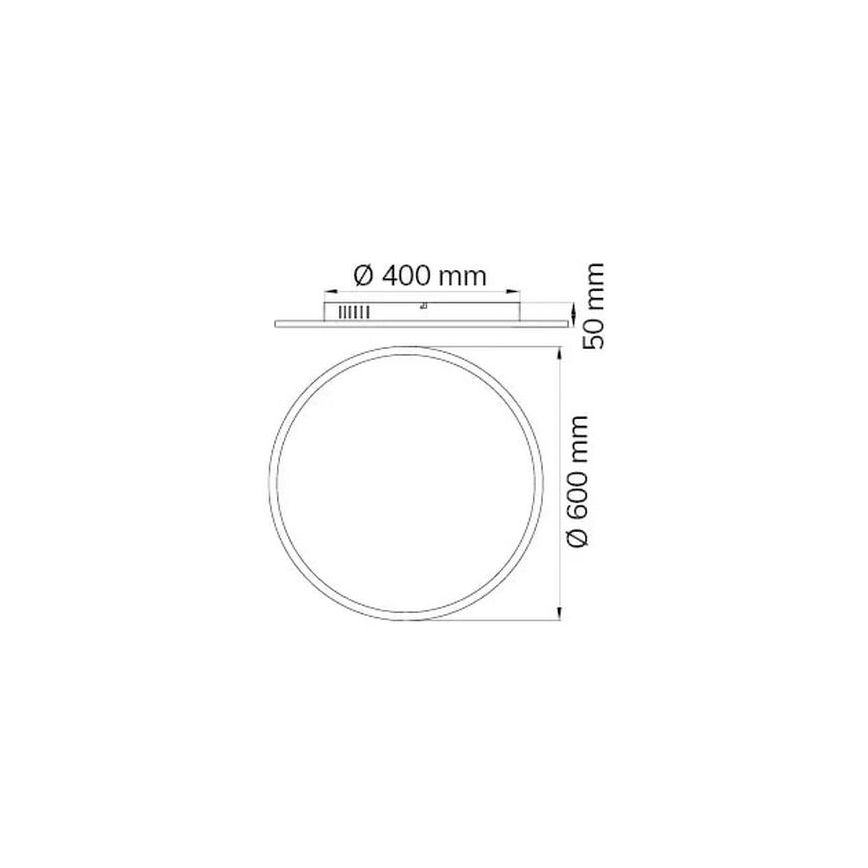 Plafonieră LED dimabilă LINOX LED/34W/230V Wofi 9457.01.70.9600 3000-6000K + telecomandă
