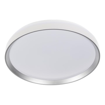 Plafonieră LED dimabilă LIXAN, 65 W, 230 V, 3000–6500 K, Ø 48,6 cm, alb/argintiu, cu telecomandă