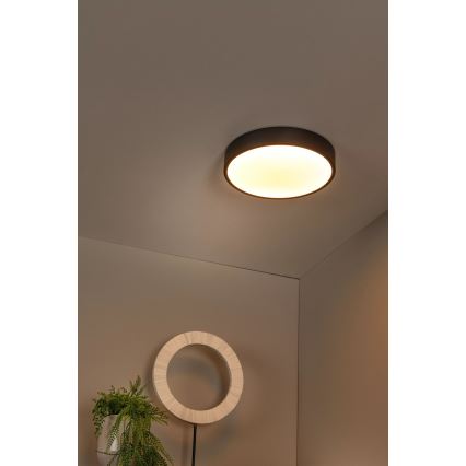 Plafonieră LED dimabilă Lucide 79185/30/30 UNAR LED/18W/230V d. 30 cm negru