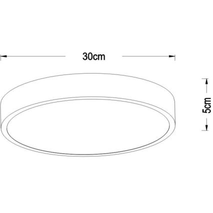 Plafonieră LED dimabilă Lucide 79185/30/30 UNAR LED/18W/230V d. 30 cm negru