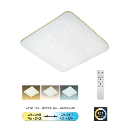 Plafonieră LED dimabilă MANA LED/36W/230V 2700-6500K 43x43 cm + telecomandă