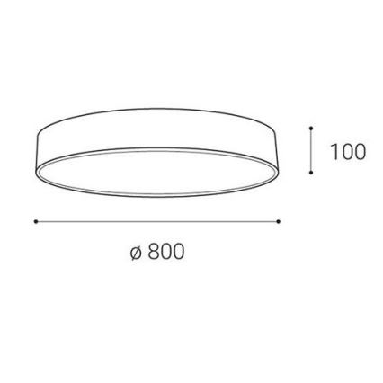 Plafonieră LED dimabilă MONO LED/100W/230V 3000K/4000K alb LED2