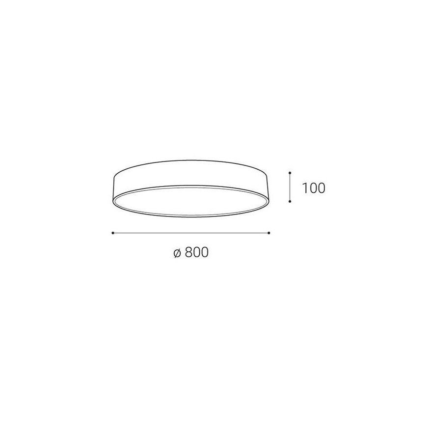 Plafonieră LED dimabilă MONO LED/100W/230V 3000K/4000K alb LED2