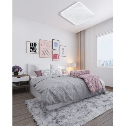 Plafonieră LED dimabilă NERIS LED/36W/230V 2700-6500K 43x43 cm + telecomandă