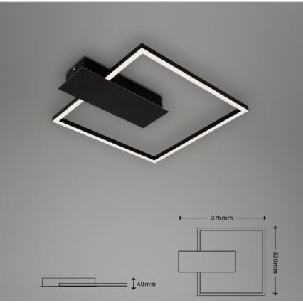 Plafonieră LED dimabilă NICO DUO LED/12W/230V Briloner 3544-015