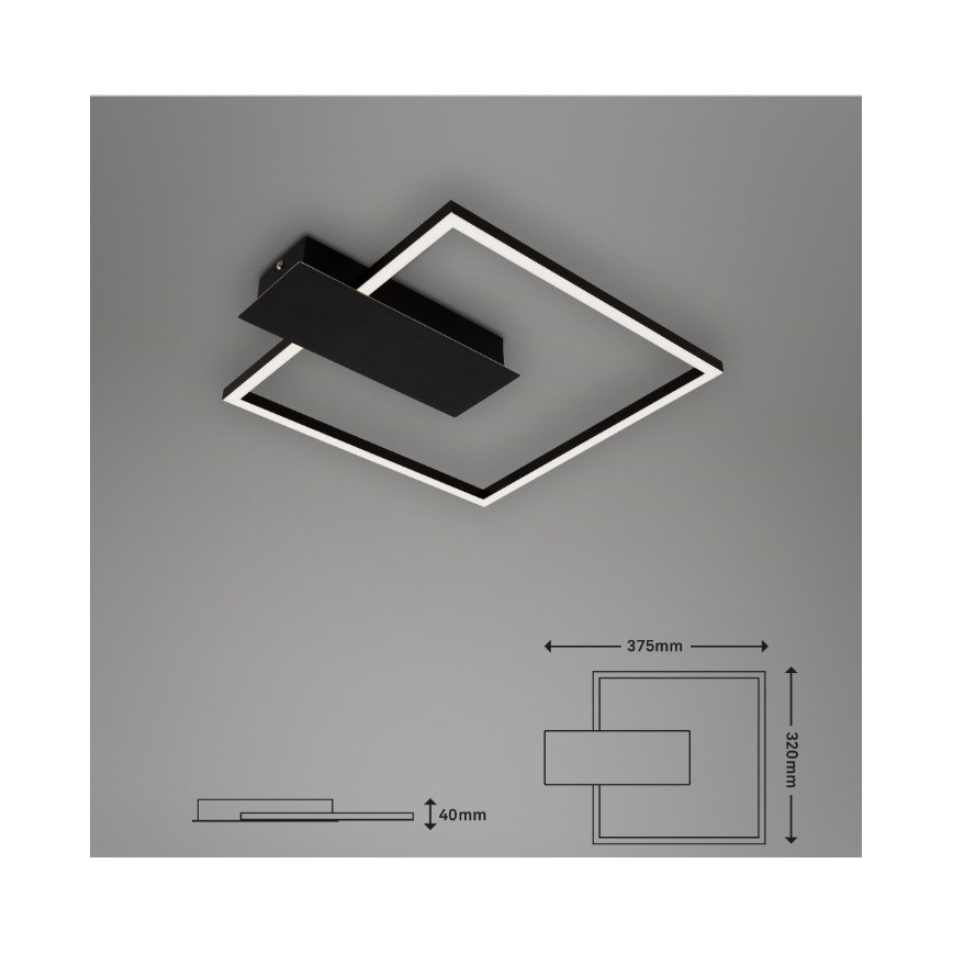 Plafonieră LED dimabilă NICO DUO LED/12W/230V Briloner 3544-015