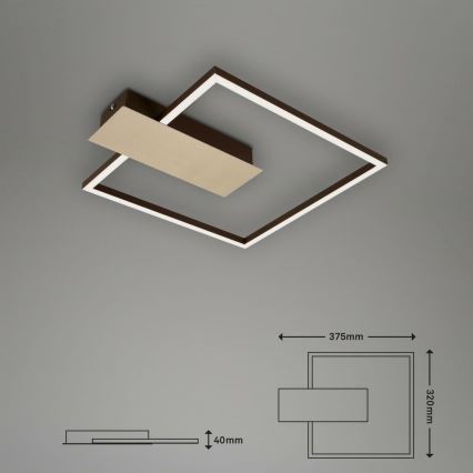 Plafonieră LED dimabilă NICO LED/12W/230V Briloner 3544-017