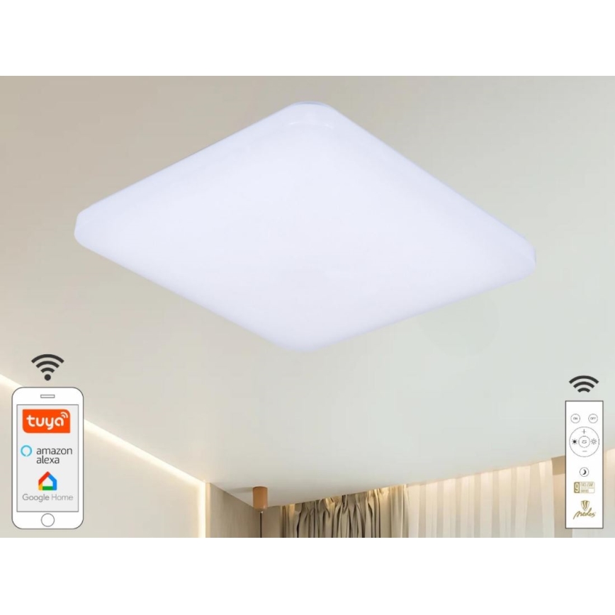Plafonieră LED dimabilă OPAL LED/48W/230V 2700-6500K Wi-Fi Tuya alb + telecomandă