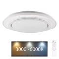 Plafonieră LED dimabilă pentru baie ADELA LED/72W/230V 3000-6000K IP44 + telecomandă