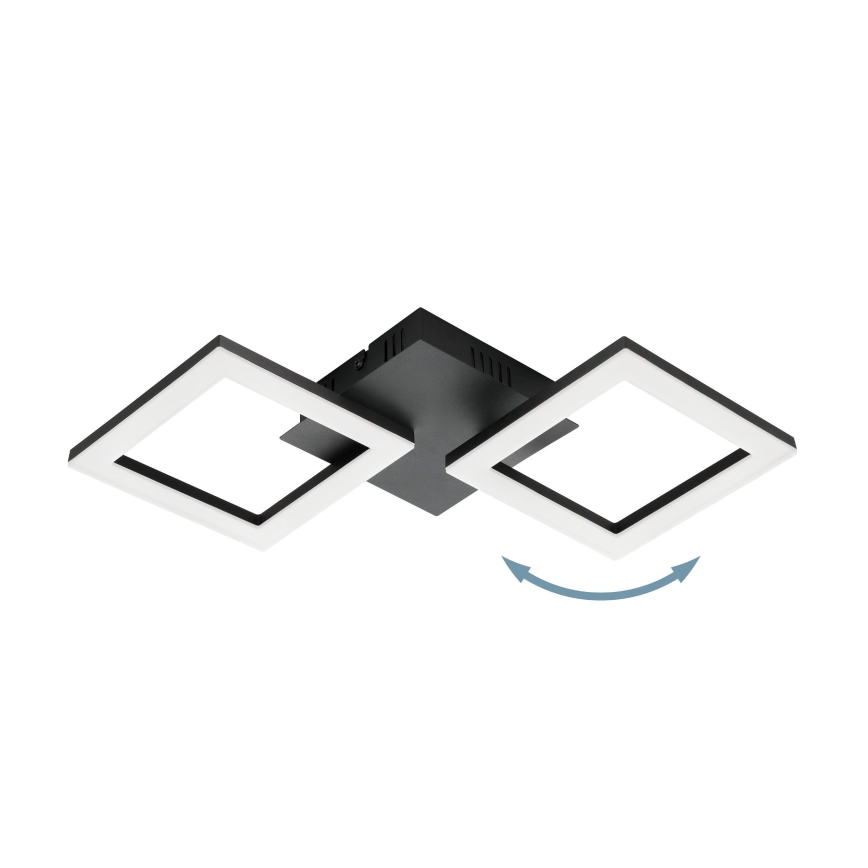 Plafonieră LED dimabilă pentru baie Eglo 31773 PARANDAY-Z LED/15,5W/230V 3000-6500K negru