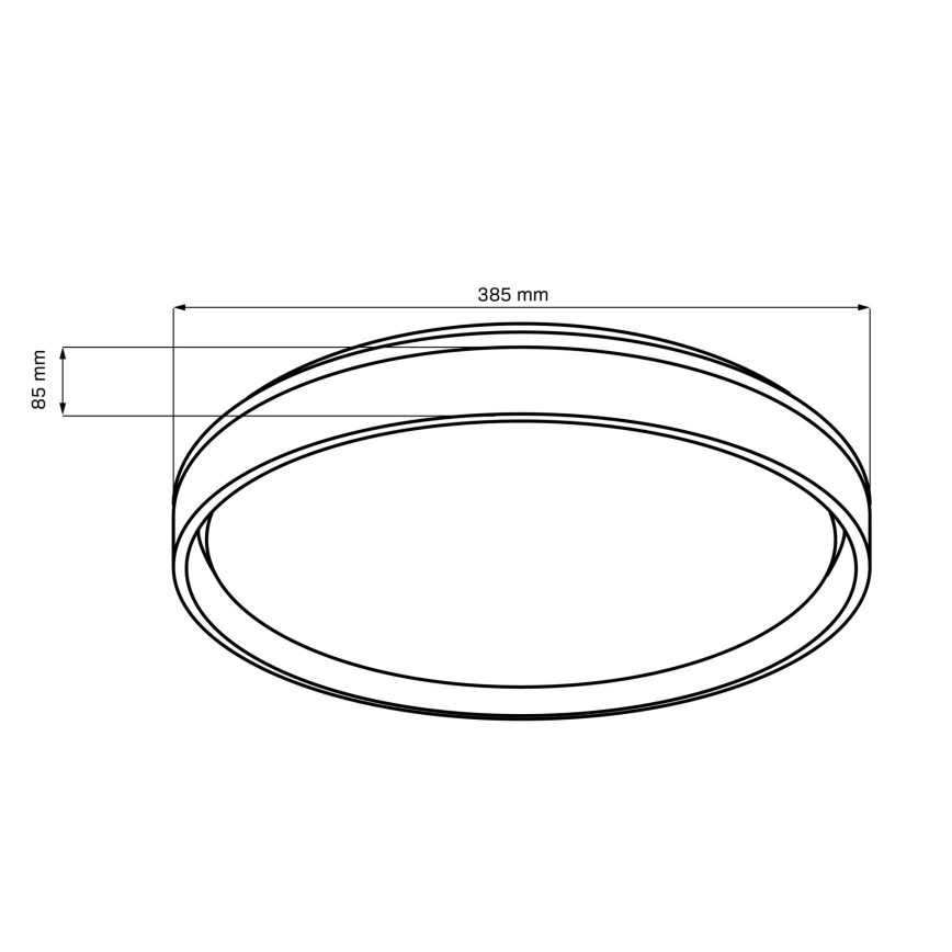 Plafonieră LED dimabilă pentru baie ELIZA LED/48W/230V d. 38,5 cm 3000-6000K IP44 + telecomandă