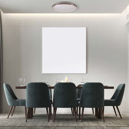 Plafonieră LED dimabilă pentru baie GRAŻYNA LED/72W/230V 3000-6000K d. 51 cm IP44 + telecomandă