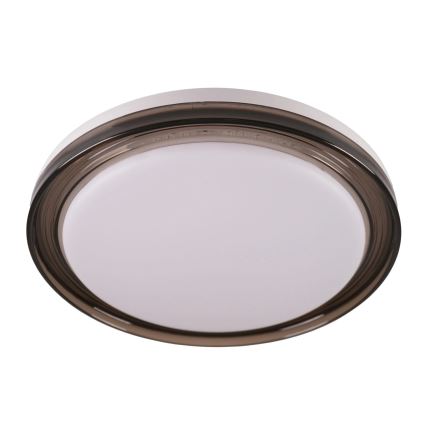 Plafonieră LED dimabilă pentru baie HALINA LED/48W/230V 3000-6000K d. 38 cm negru + telecomandă