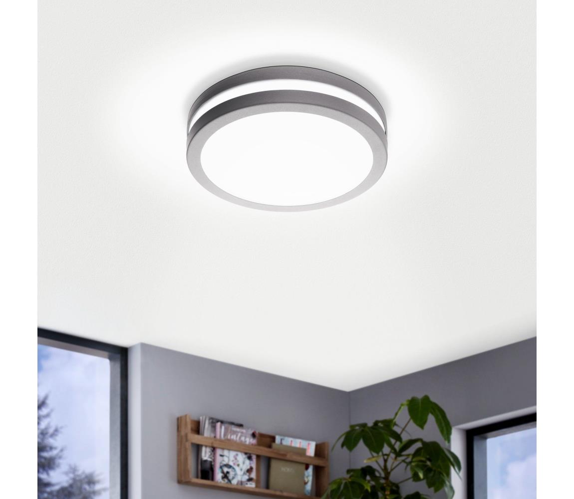 Plafonieră LED dimabilă pentru baie LOCANA-C 14W/230V IP44 argintiu Eglo 33572