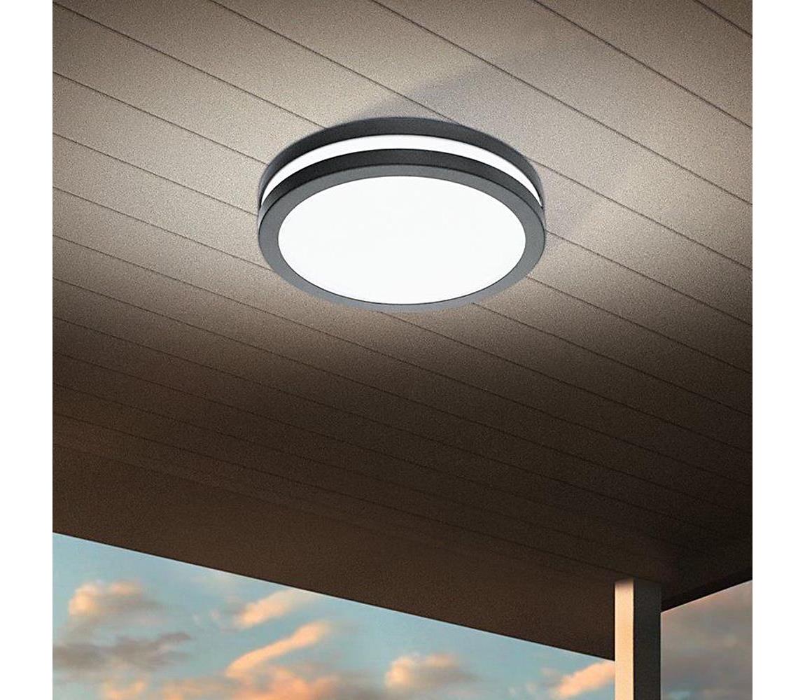 Plafonieră LED dimabilă pentru baie LOCANA-C LED/14W/230V IP44 negru Eglo 33571