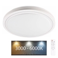 Plafonieră LED dimabilă pentru baie MARIAN LED/72W/230V 3000-6000K IP44 + telecomandă