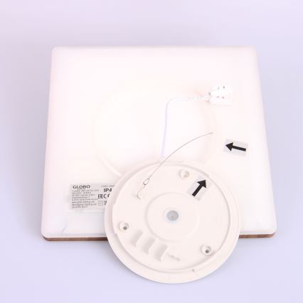 Plafonieră LED dimabilă pentru baie LED/18W/230V IP44 maro Globo